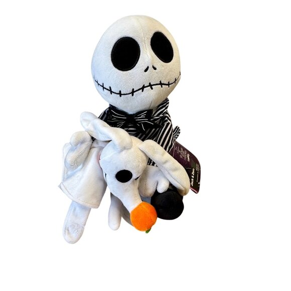 DISNEY PARKS Jack Skellington Zero Plush NWT The Nightmare Before Christmas NEW - Picture 1 of 8